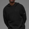 Sports Club Pullover Knit Hoodie – Schwarz