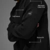 Sports Club Pullover Knit Hoodie – Schwarz