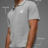 Sports Club Pullover Knit Polo – Athletic Heather Grey