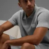 Sports Club Pullover Knit Polo – Athletic Heather Grey