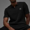 Sports Club Pullover Knit Polo – Schwarz