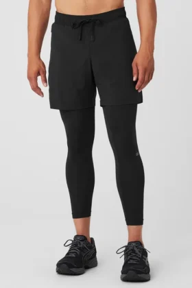 Stability 2-in-1-Hose – Schwarz/Schwarz