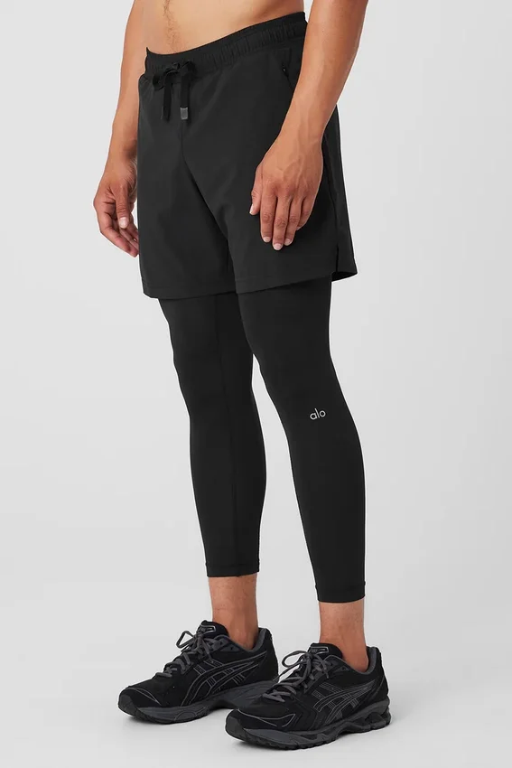 Stability 2-in-1-Hose – Schwarz/Schwarz