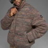 Stage Pullover Puffer – Braun Multi