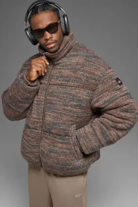 Stage Pullover Puffer – Braun Multi