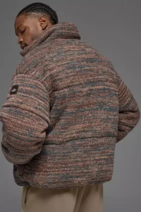 Stage Pullover Puffer – Braun Multi