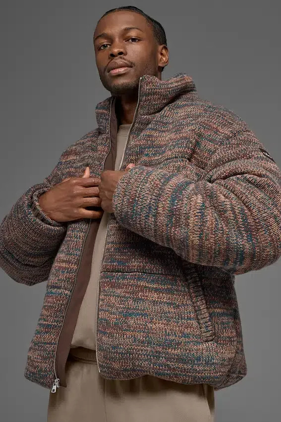 Stage Pullover Puffer – Braun Multi