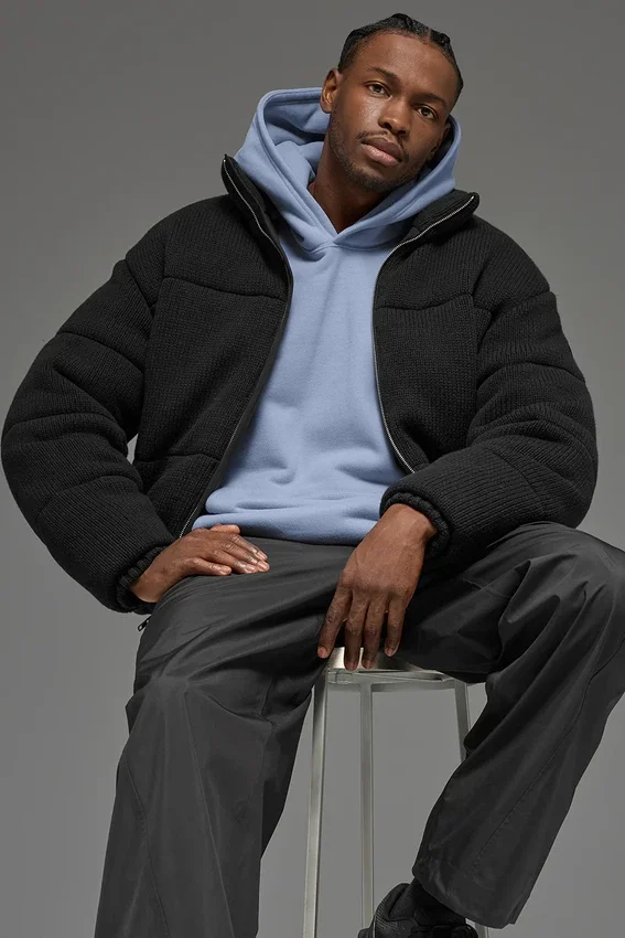 Stage Pullover Puffer – Schwarz