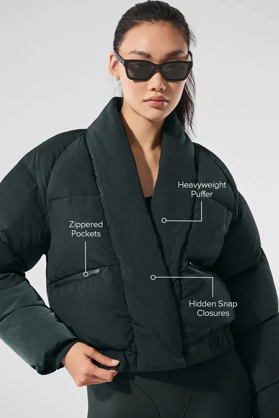 Stargazing Puffer – Anthrazitgrün