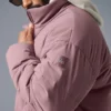 Stretch-gewebte Street-Daunenjacke – Woodrose