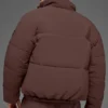 Stretch-gewebte Street-Pufferjacke – Brownstone