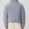 Stretch-gewebte Street-Pufferjacke – Fog