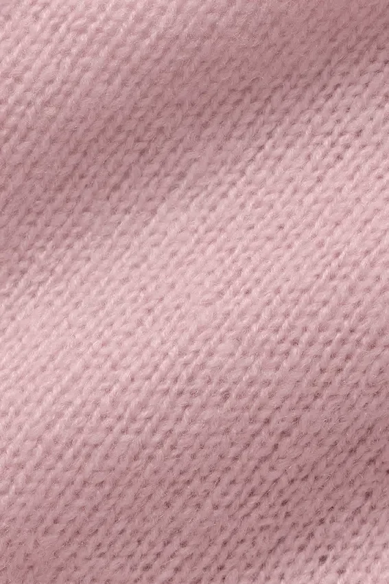 Strickjacke „New Class Tie“ aus Wolle und Kaschmir – Vintage-Rosa