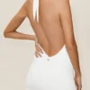Summer Soiree Neckholder-Minikleid – Weiß