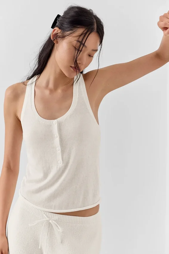 Supernatural Pullover Henley-Top – Elfenbein