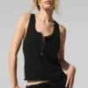 Supernatural Pullover Henley-Top – Schwarz