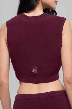 Supernatural Pullover Top – Burgunderrot