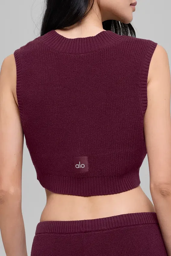 Supernatural Pullover Top – Burgunderrot
