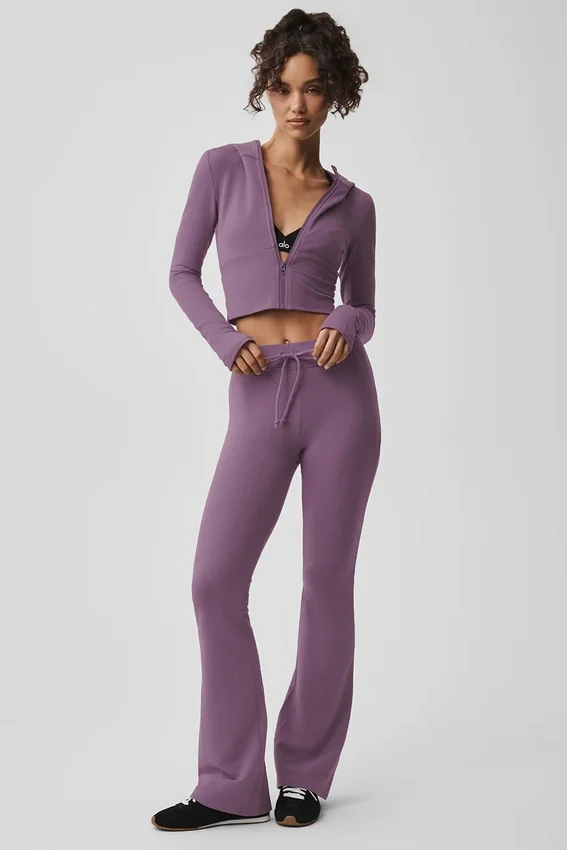 Sway Bootcut-Jogginghose – Plum Kiss