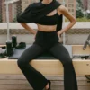 Sway Bootcut-Jogginghose – Schwarz