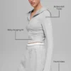Sway Full-Zip-Hoodie – Athletic Heather Grey