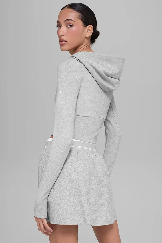 Sway Full-Zip-Hoodie – Athletic Heather Grey