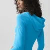 Sway Full-Zip-Hoodie – Azurblau