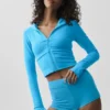 Sway Full-Zip-Hoodie – Azurblau