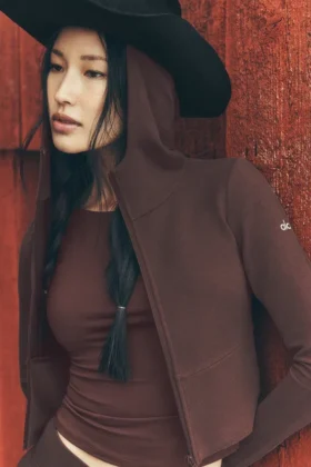 Sway Full-Zip-Hoodie – Brownstone