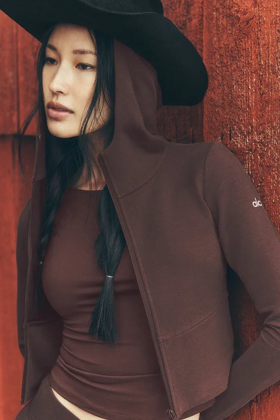 Sway Full-Zip-Hoodie – Brownstone