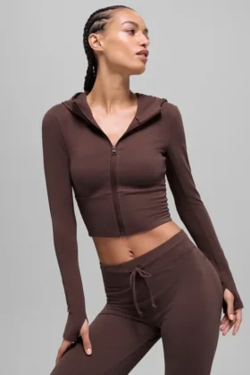 Sway Full-Zip-Hoodie – Brownstone