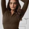 Sway Full-Zip-Hoodie – Espresso
