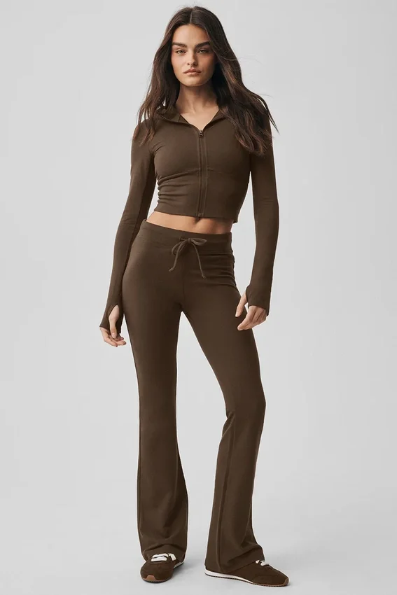 Sway Full-Zip-Hoodie – Espresso