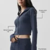 Sway Full-Zip-Hoodie – Marineblau