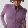 Sway-Hoodie mit durchgehendem Reißverschluss – Plum Kiss