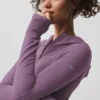 Sway-Hoodie mit durchgehendem Reißverschluss – Plum Kiss