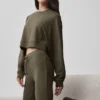 Sway Jogginghose mit ausgestelltem Bein – Olive Tree