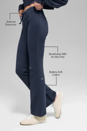 Sway-Jogginghose mit Bootcut – Marineblau