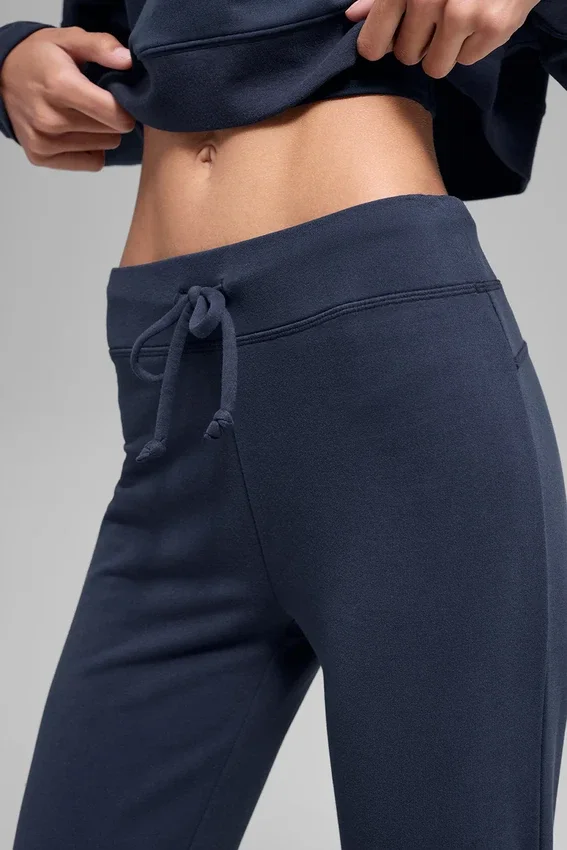 Sway-Jogginghose mit Bootcut – Marineblau