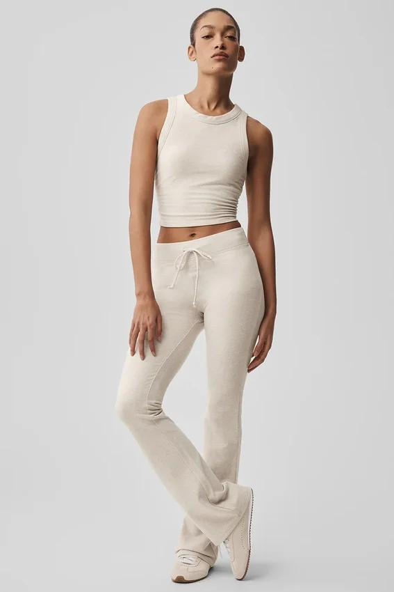 Sway-Jogginghose mit Bootcut – Oatmeal Heather