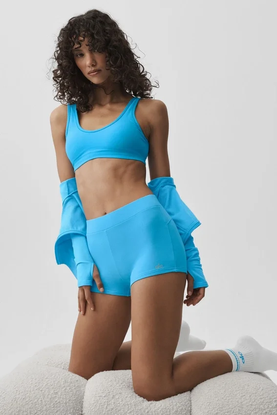 Sway My Way Micro-Shorts – Azurblau
