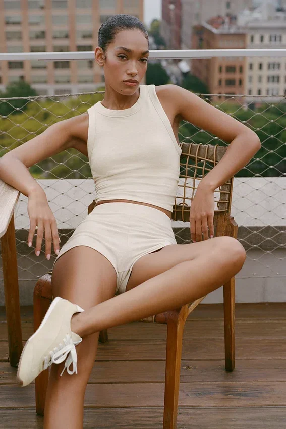 Sway My Way Micro-Shorts – Oatmeal Heather