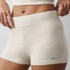 Sway My Way Micro-Shorts – Oatmeal Heather