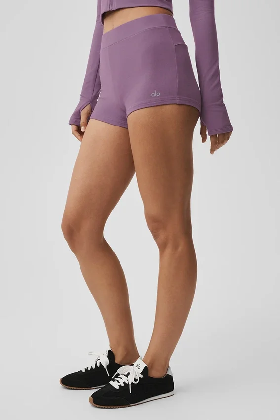 Sway My Way Micro-Shorts – Plum Kiss
