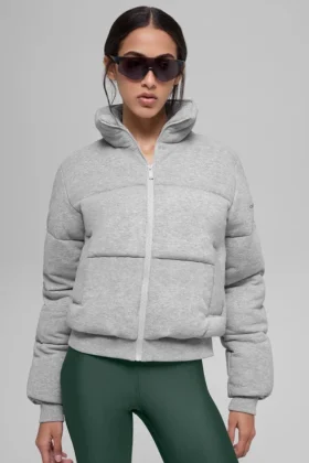Sweatshirt-Puffer – Athletic Heather Grey