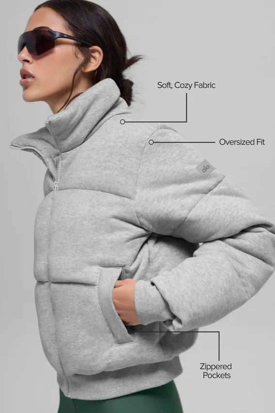 Sweatshirt-Puffer – Athletic Heather Grey