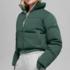 Sweatshirt-Puffer – Kleegrün