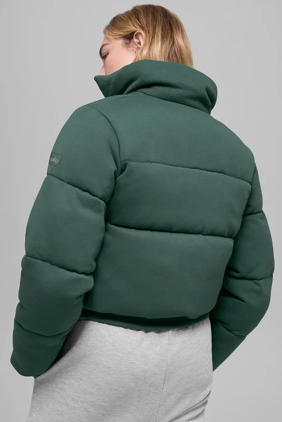 Sweatshirt-Puffer – Kleegrün
