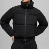 Sweatshirt-Puffer – Schwarz