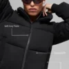 Sweatshirt-Puffer – Schwarz
